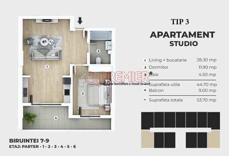 Popesti -  2 camere - Metrou M2 Dimitrie Leonida- mutare imediata